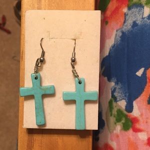Turquoise dangle earrings